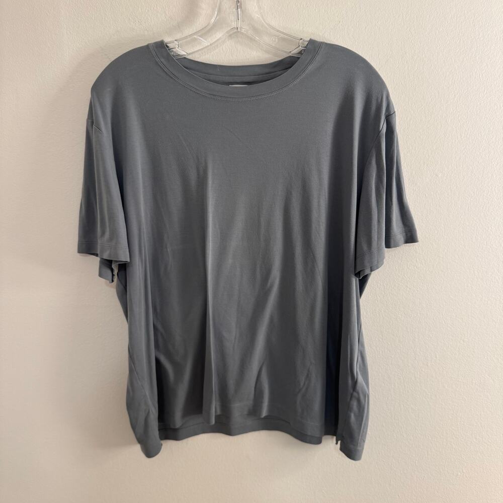 Eleventy Gray Cotton Modal Oversized Boxy T-Shirt Tee Size M Made in Italy